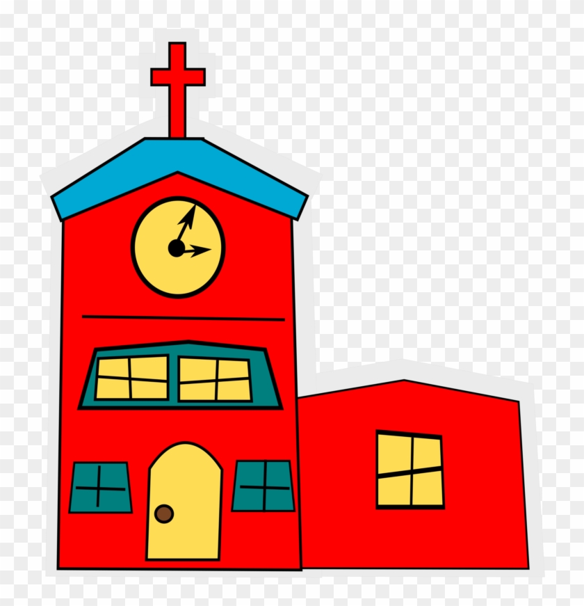 Completely Free Clipart Of A Church - Church Cartoon Png #208334