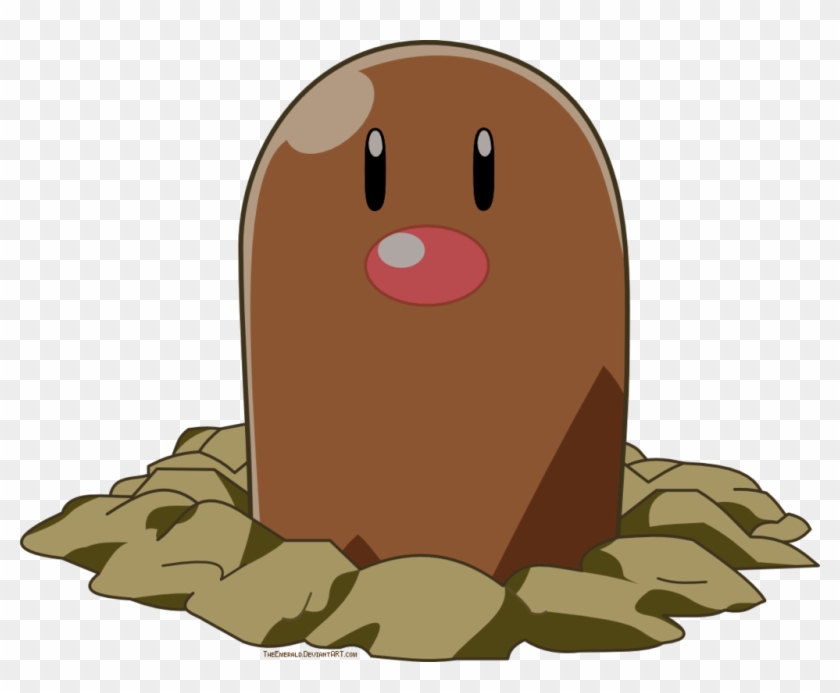 Free Diglett Pokemon Vector By Emerald Stock-d6tjzzx - Diglett Pokemon Png #208582