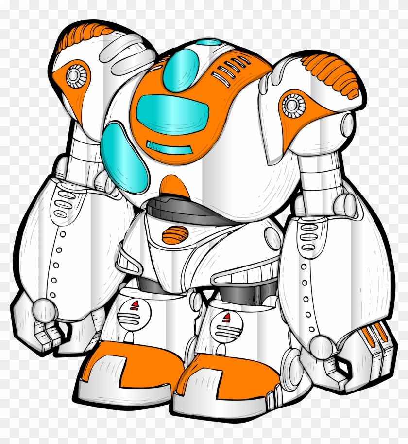 Big Robot Drawings Drawing Robot Simple - Robot Clip Art #208660