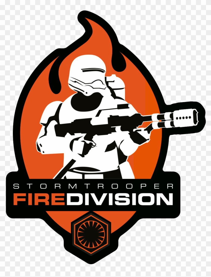 Fo Stormtrooper Fire Division - Star Wars The Force Awakens Stickers #208731