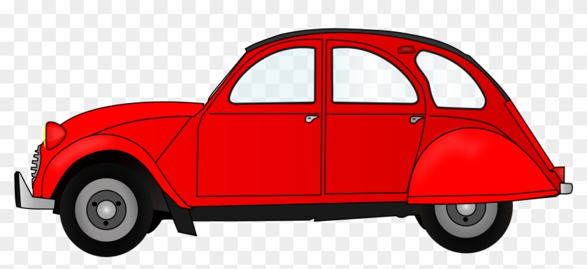 2cv Red Car Png Image - Red Car Clipart #208943