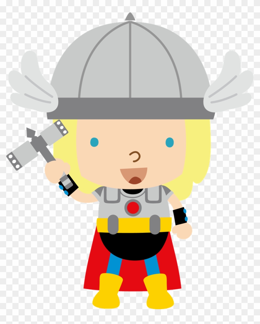 Super Heróis - Minus - Baby Thor Clipart #208936