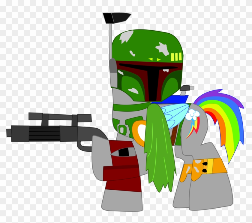 Rainbow Dash As Boba Fett In Star Wars By Ejlightning007arts - Boba Fett Rainbow Dash #208974