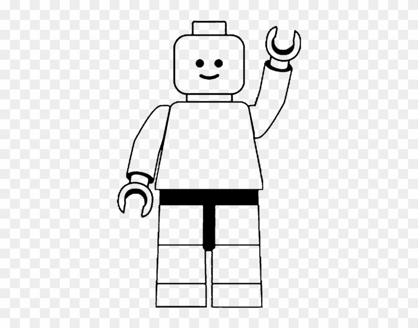 Lego Man Clip Art - Lego People Black And White #208977
