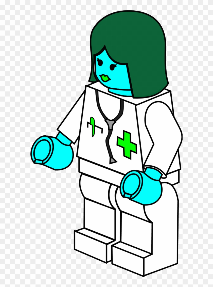 Doctor Female Lego - Lego Doctor Coloring Page #209035