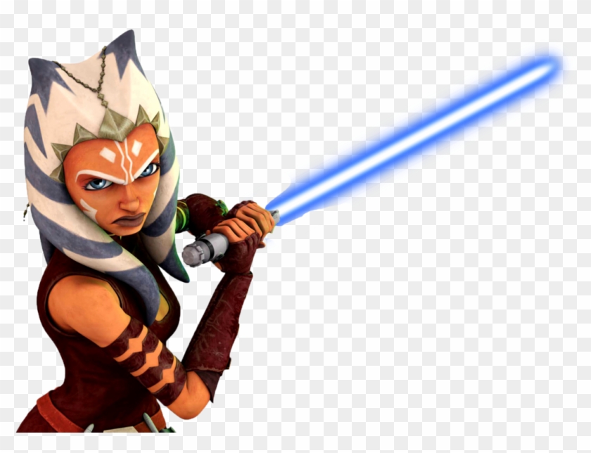 Ahsoka Blue Lightsaber By Superherotimefan - Star Wars Clone Wars Characters #209036