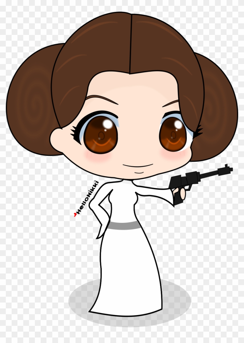 Princess Leia Chibi By Xhellonikkix Princess Leia Chibi - Princess Leia Clip Art #209157