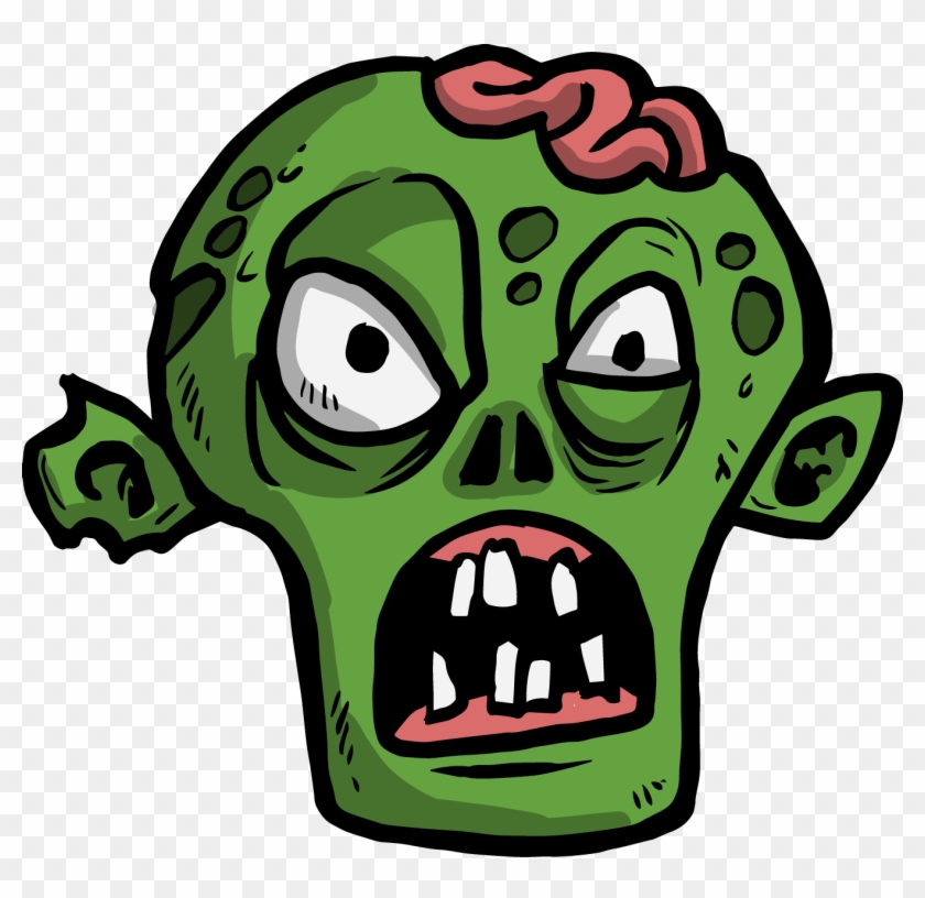 The Zombie Angry - Zombie Face Transparent Background #209197