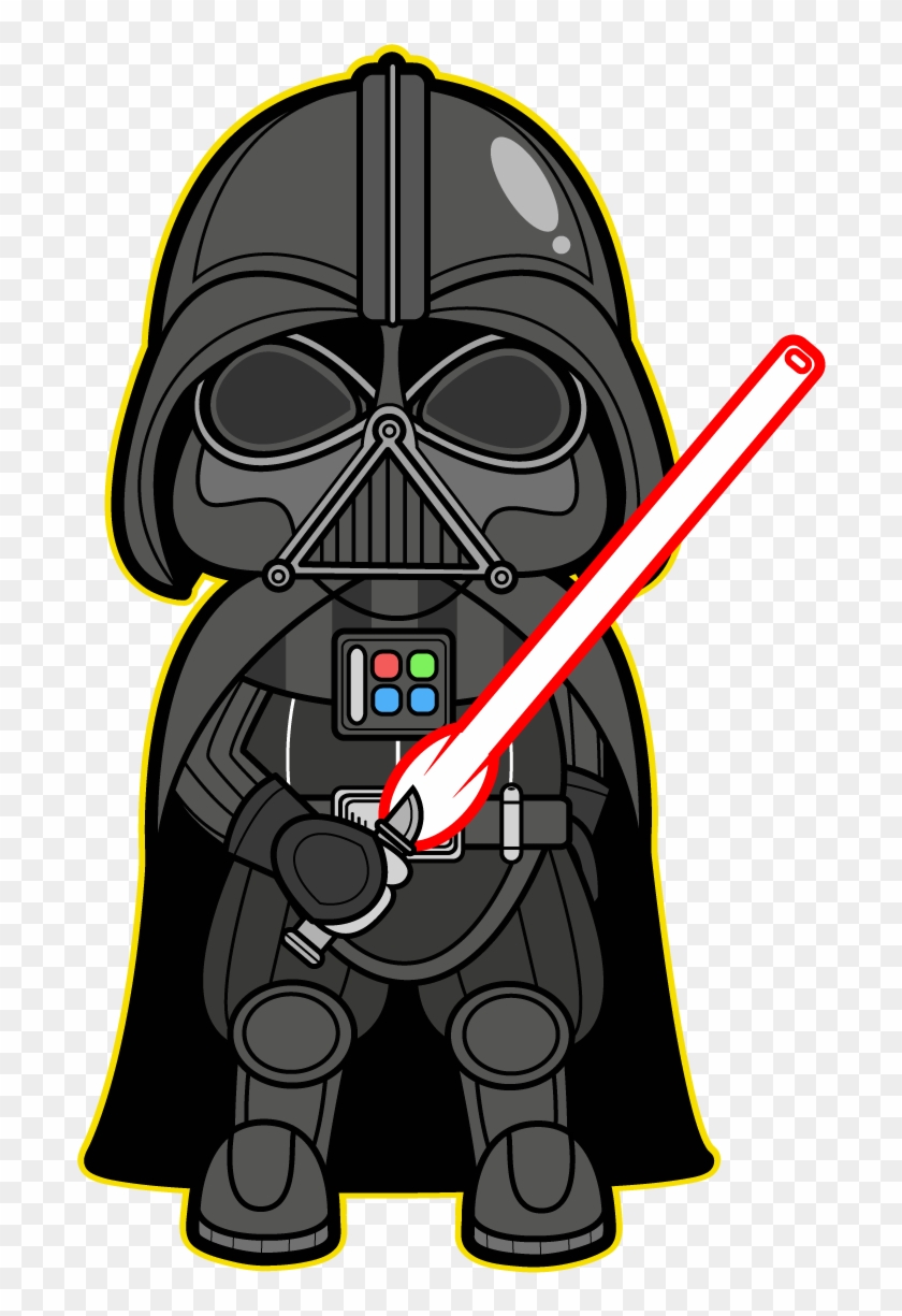 Discover Ideas About Star Wars Baby - Star Wars Darth Vader Cartoon Png #209265