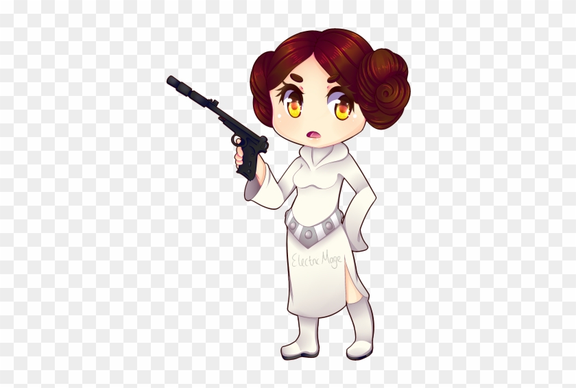 Leia Chibi Speedpaint By The Electric Mage - Star Wars Princess Leia Chibi #209372