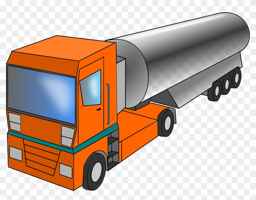 Similar Clip Art - Oil Tanker Truck Clipart #209415