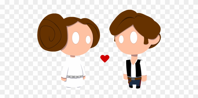 Leia And Han Solo Wallpaper Entitled Han And Leia Dollz - Han Solo Leia Png #209594
