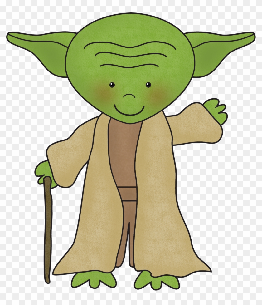 The Gallery For > Yoda Clipart Black And White - Scrappin Doodles Star Wars #209682