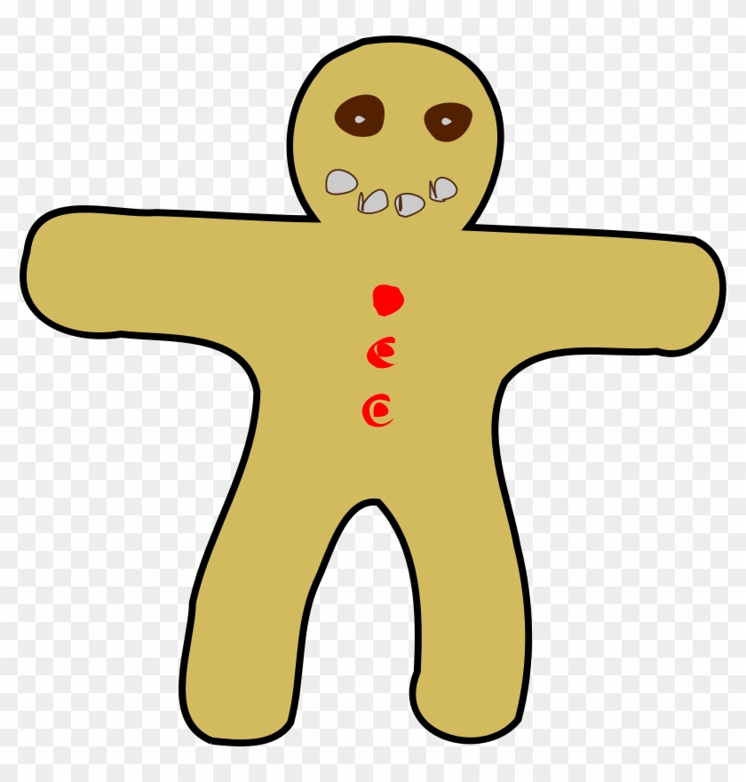 Clipart - Gingerbread Man - Kartun Cookies #210049