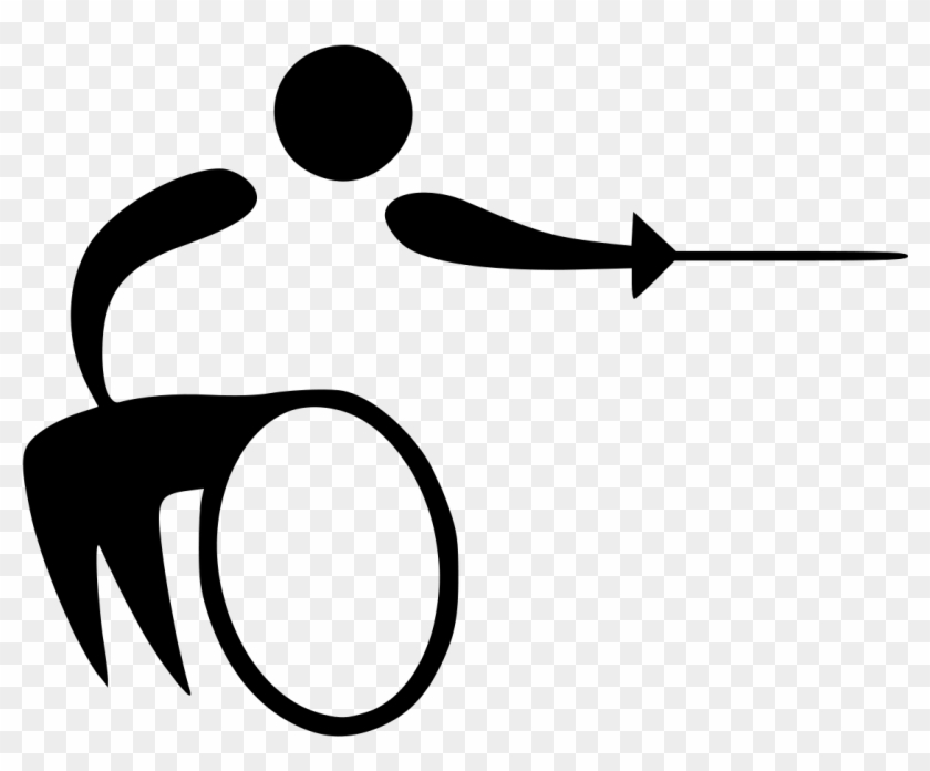 Wheelchair Fencing Pictogram - Fencing Pictograms #210217