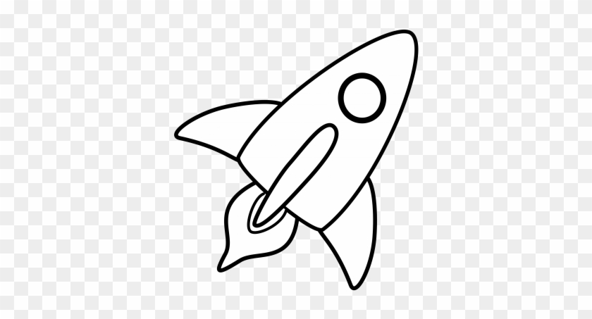 Space Rocket Clip Art Black And White Pics About Space - Rocket Black And White #210372