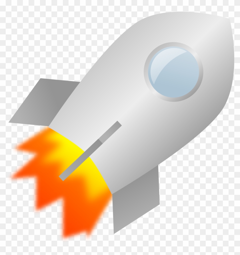 Rocket Clipart Gray - Velocidad De Un Cohete #210493
