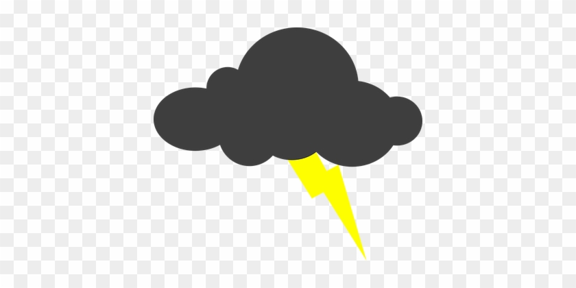 Cartoon Storm Cloud - Lyn Og Torden Tegning #210701