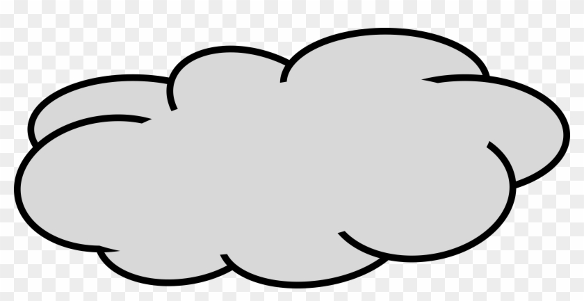 Gray Cloud Clipart Clip Art Of Cloud Clipart - Transparent Background Clouds Clipart #210729