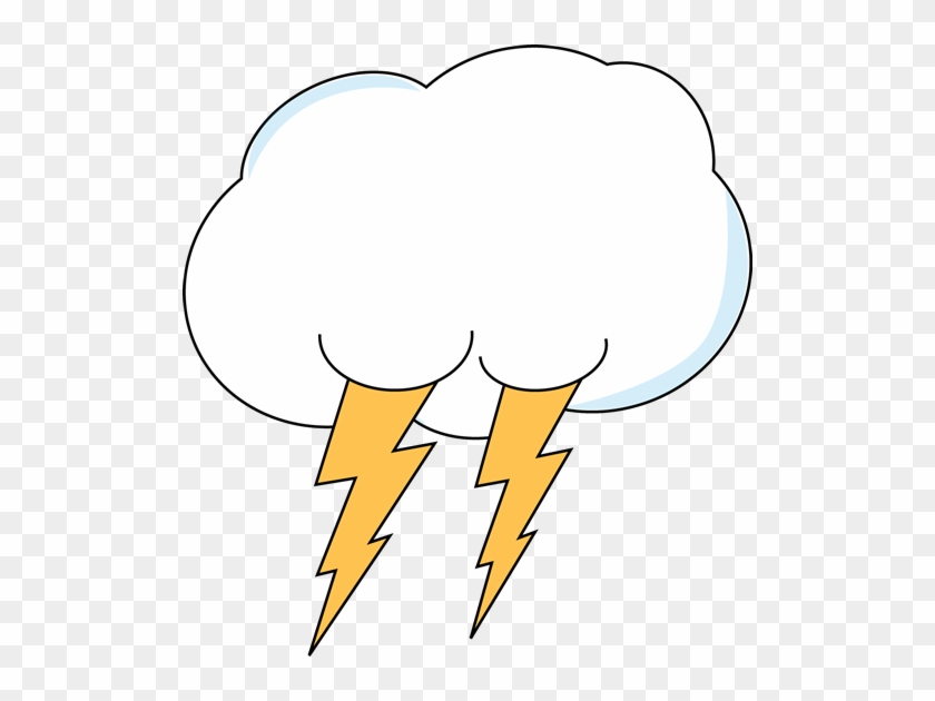 Cloud Clip Art - White Cloud Lightning #210813