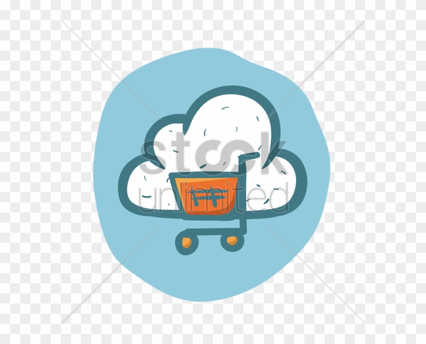 Free Cloud Computing Online Shopping Vector Image - Online Shopping #210815