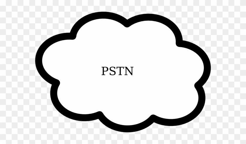 Pstn Cloud Clip Art At Clker - Pstn Png Transparent #210924