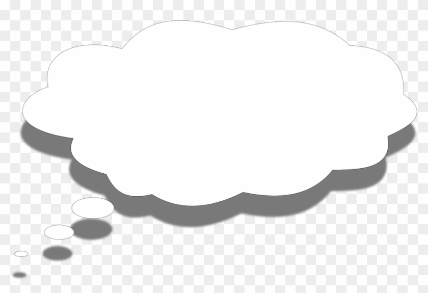 Speech Bubble Think Bubble Thinking Speech - White Thought Bubble Transparent #210952