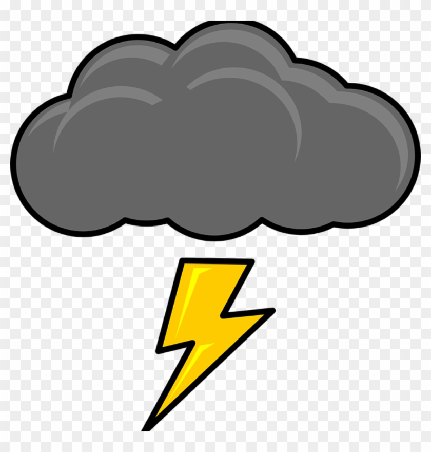 Storm Cloud Clipart Thundercloud Cloud Storm Free Vector - Thunder Clip Art #210992