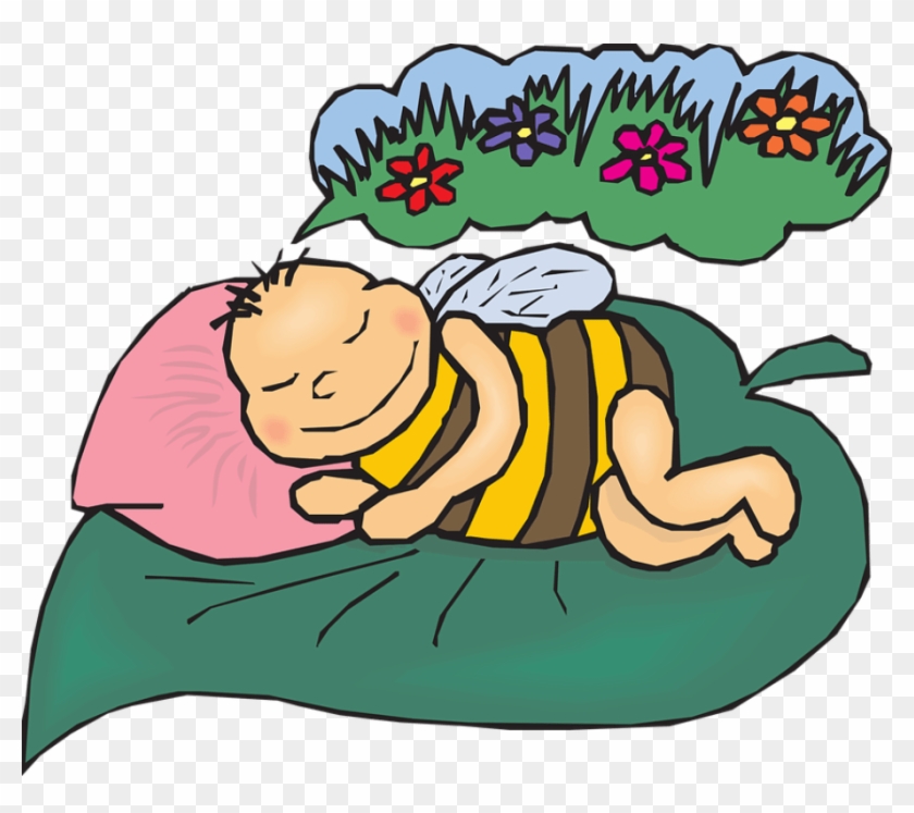 Flowers, Bee, Grass, Sweet, Dreaming, Dreams - Dreaming Clip Art #211037