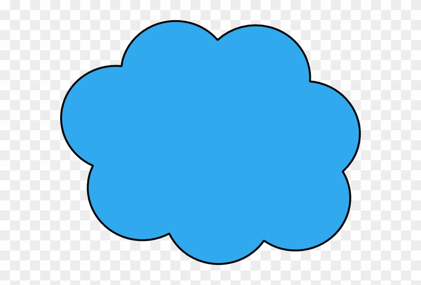 Blue Cloud Clip Art At Onclipart - Cartoon Blue Cloud #211092