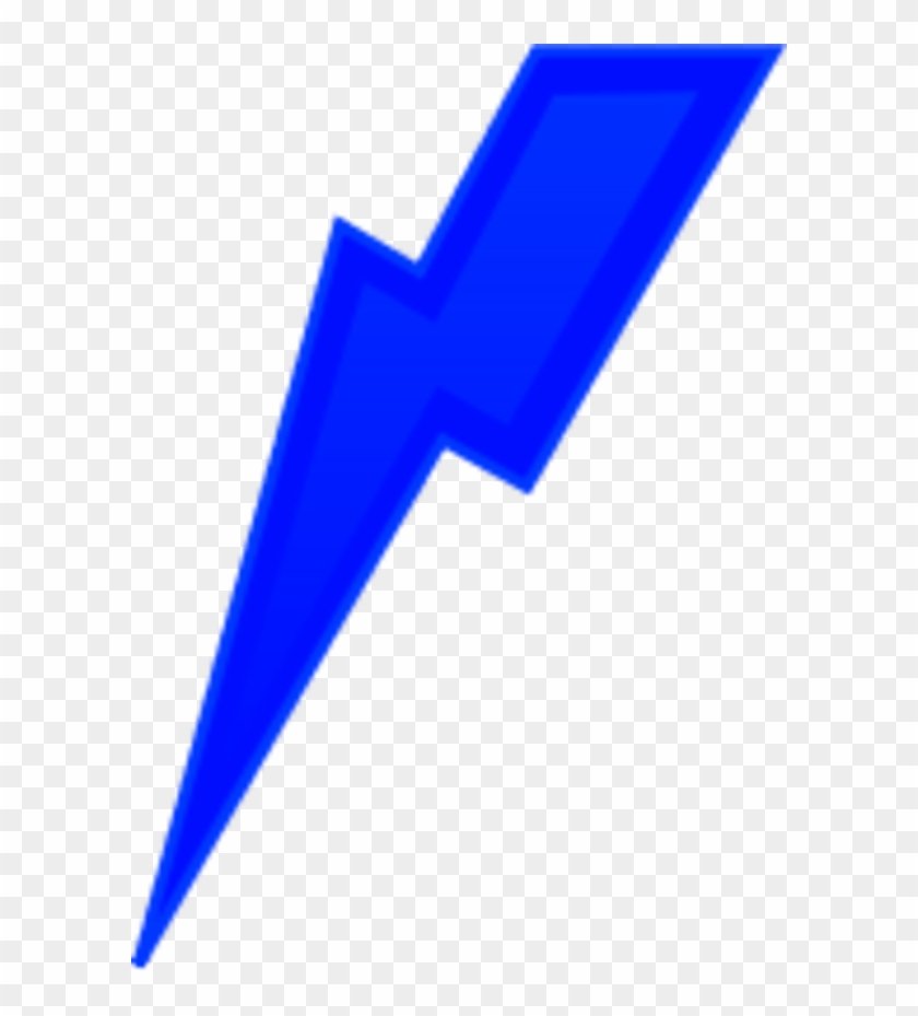 Vector Clip Art - Blue Lightning Bolt Clipart #211103