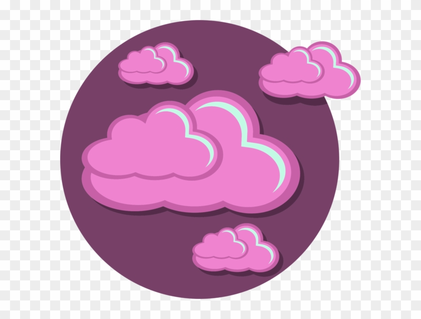 Purple Storm Cloud Clip Art - Icon #211109