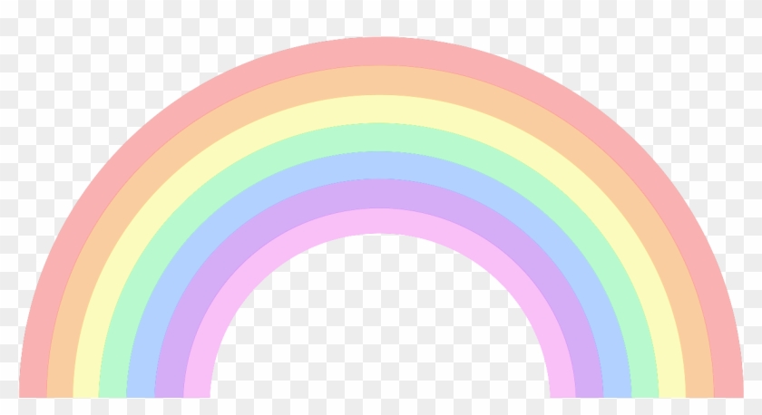 Rainbow Clip Art - Rainbow Clipart Pastel #211142