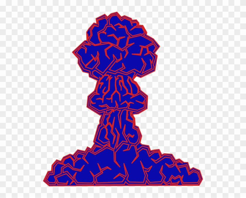 Neon Mushroom Cloud Clip Art - Mushroom Cloud Clip Art #211165