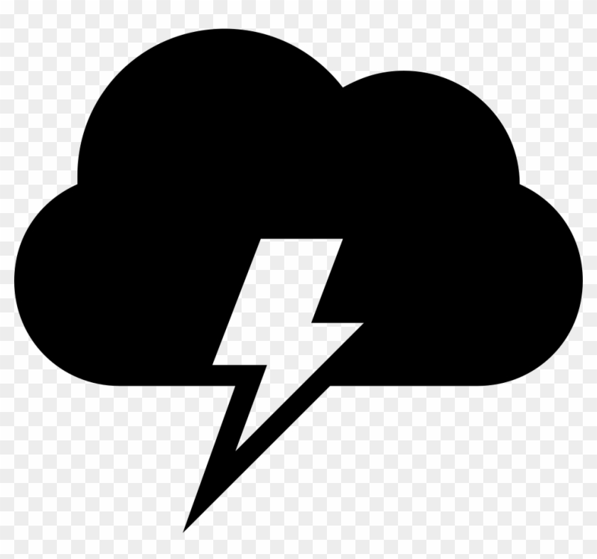 Cloud With Electrical Lightning Bolt Weather Storm - Cloud Lightning Bolt Vector #211177