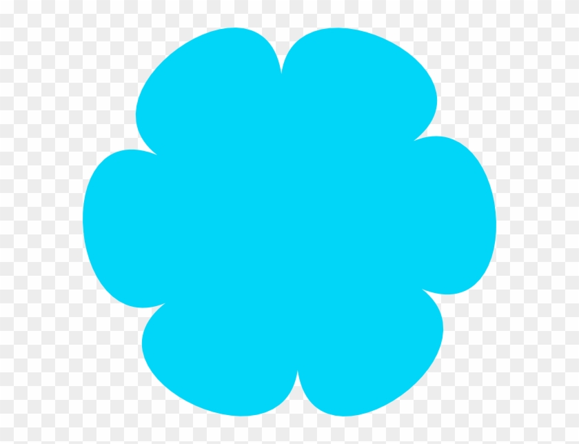 Blank Blue Flower Clipart The Cliparts - Flower Blue Clip Art #211205