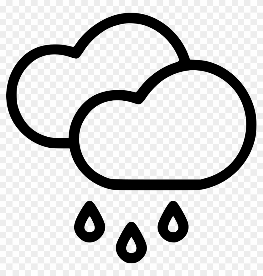 Black And White Pattern - Cloud And Rain Clipart Black And White #211238