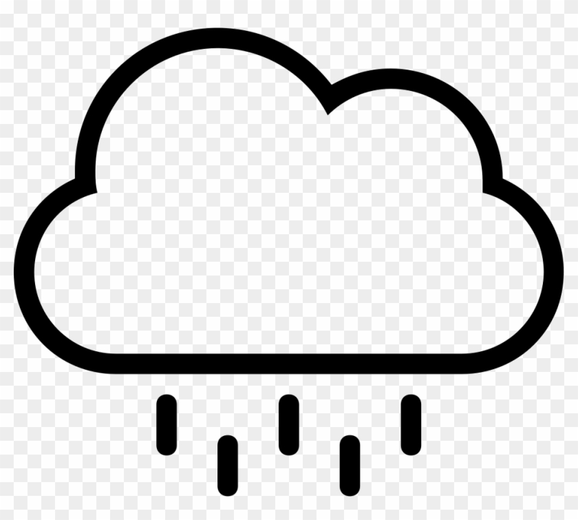 Rain Cloud Stroke Weather Symbol Comments - Bewolkt Symbool #211290