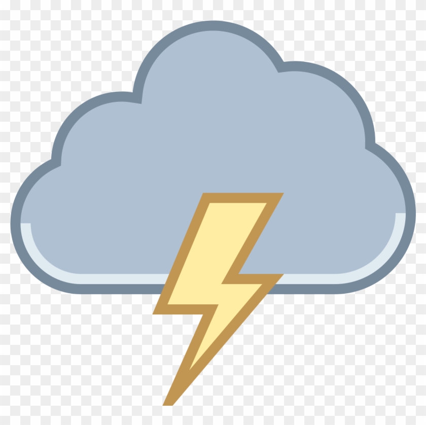 Storm Clipart Transparent - Cloud Icon Lightning #211340