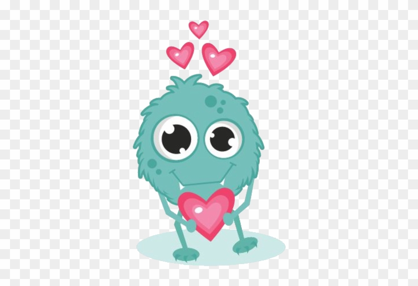 Cantinho Encantado Monster Clipart, Cute Monsters, - Valentines Monster #1341347