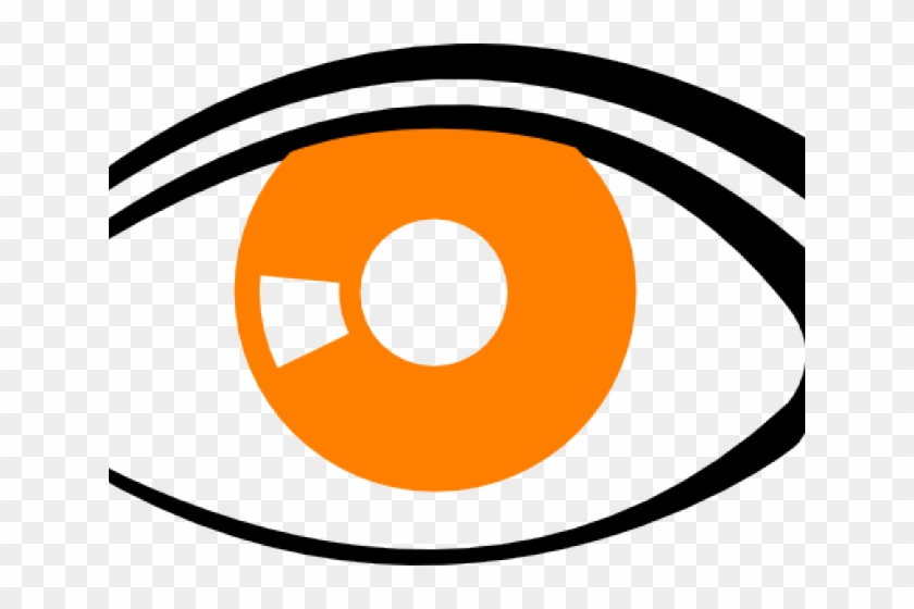 Orange Clipart Eyes - Circle #1341423