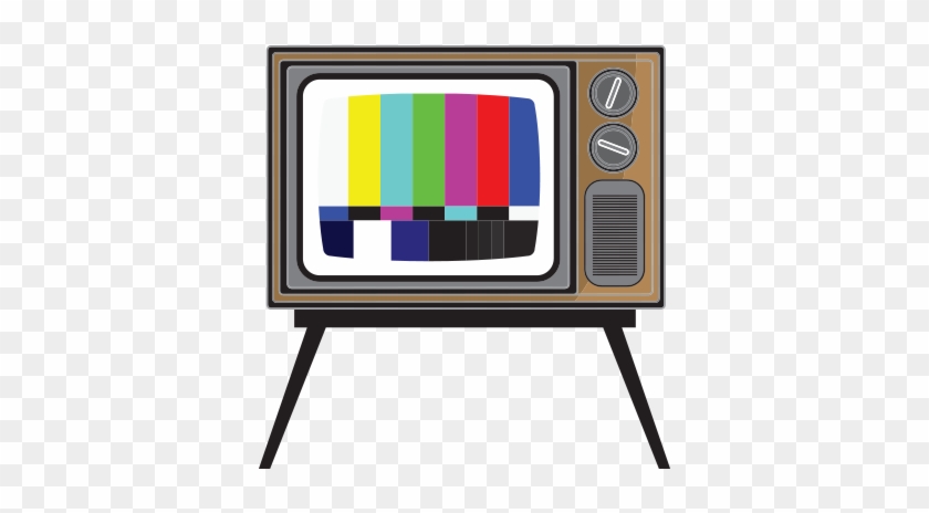 Retro Tv With Test Picture Free Vector And Png - Television #1341438