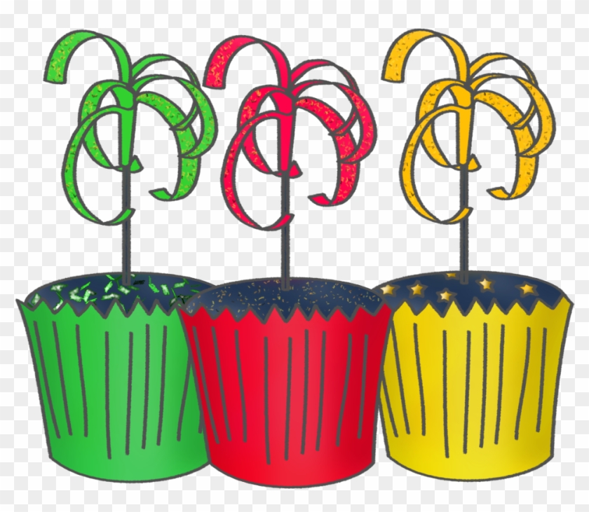 Firework Cupcake Toppers - Child #1341482