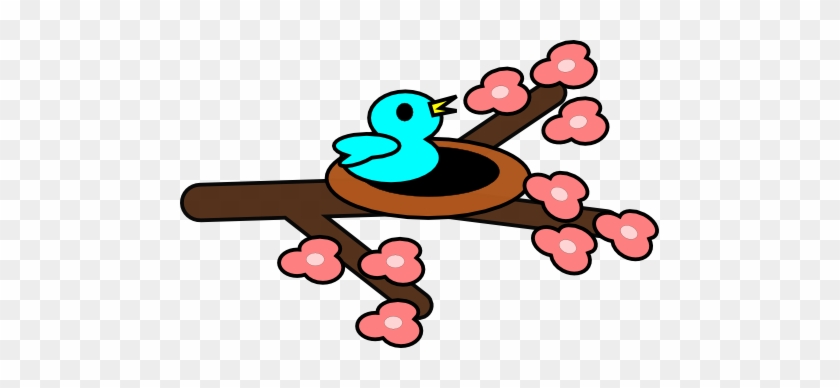 Spring Bird And Apple Blossom Branch Svg $2 - Spring Bird And Apple Blossom Branch Svg $2 #1341488