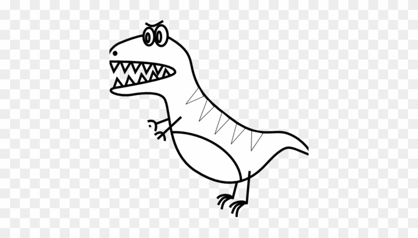White Dinosaurs - Dinosaur Drawing Easy #1341537