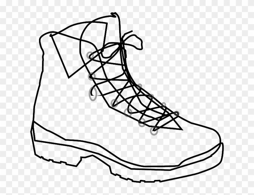 These Doc Martens Have Been Trouble From The Start - Hiking Boots Clipart Black And White #1341556