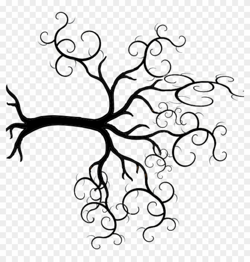 Tree Clipart Outline Clip Art Tree Outline Clipart - Arbol De La Vida Con Raices #1341567