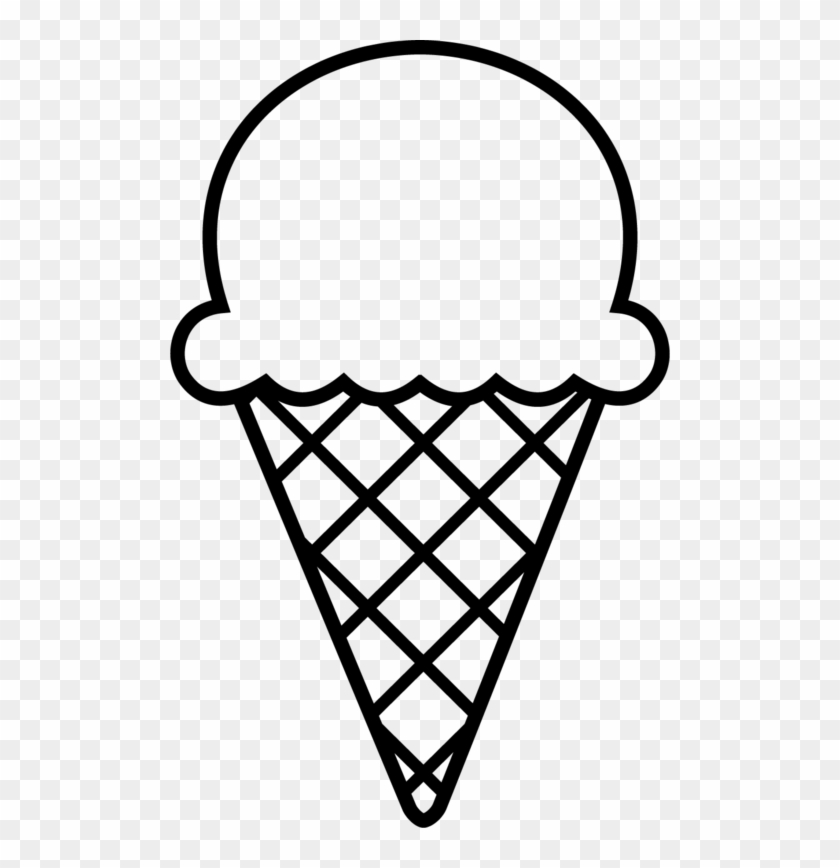 Clipart, Ice Cream Clipart Black And White 19 Ice Cream - Ice Cream Black And White #1341595