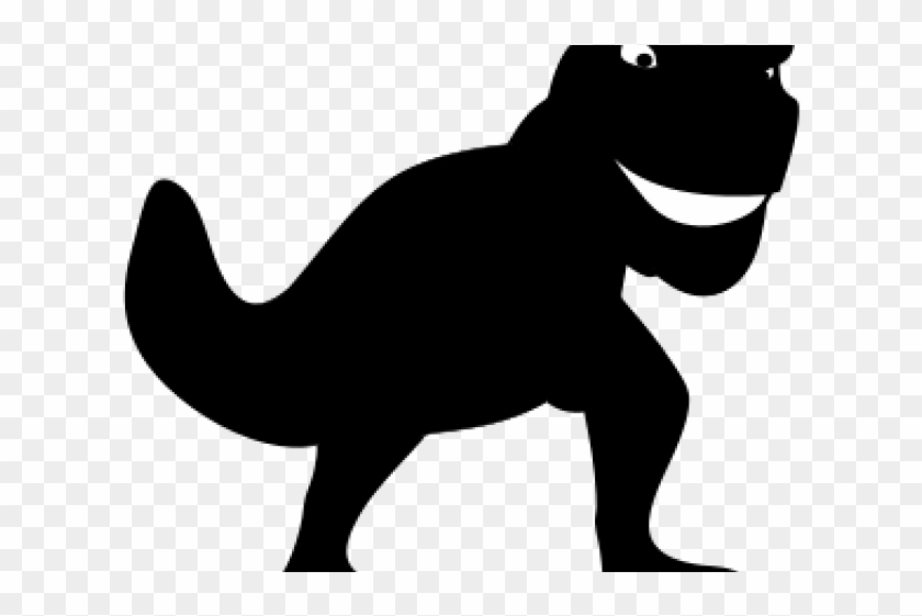 Dinosaurs Clipart Silhouette - T Rex Shadow Png #1341603