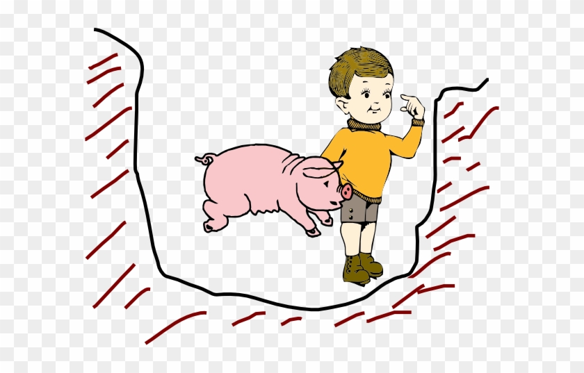 Pig Bit Kid Clip Art - Bit In Clip Art #1341674